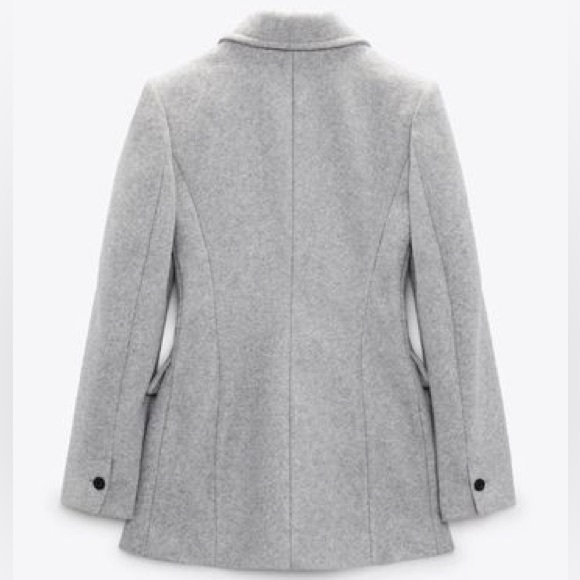 NWT Zara Tailored Double Breasted Blazer Size M - Picture 7 of 16